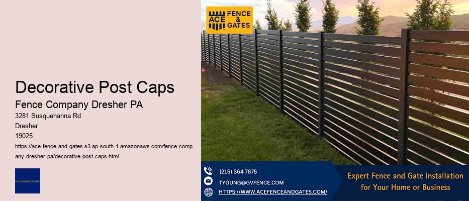 Decorative Post Caps