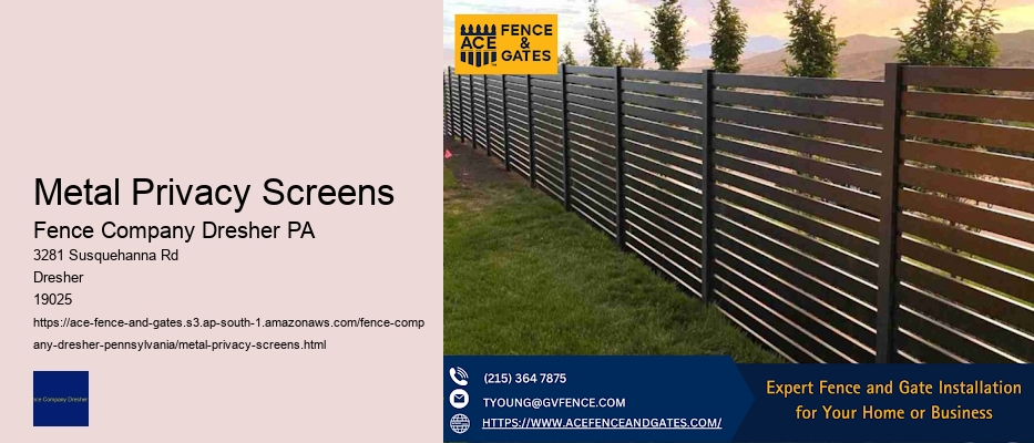 Metal Privacy Screens
