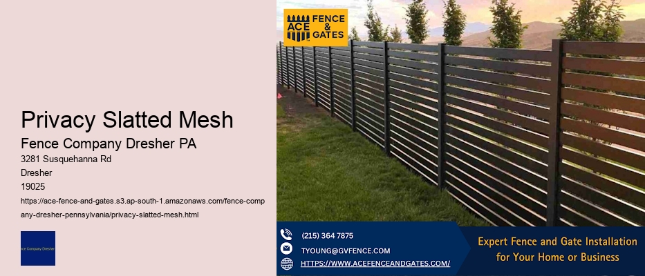 Privacy Slatted Mesh